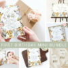 Wild Animals and Hibiscus First Birthday Mini Bundle, Girl Birthday, Printable File, Edit Yourself, SH37 Wild Animals and Hibiscus First Birthday Mini Bundle, Girl Birthday, Printable File, Edit Yourself, SH37