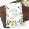 Wild Animals Baby Shower Invitation, Boy Baby Shower, Printable File, Edit Yourself, SH42
