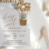Bear and Blue Balloons First Birthday Invitation, Birthday Stationery, Boy Birthday, Printable File, Edit Yourself, SH86 Bear and Blue Balloons First Birthday Invitation, Birthday Stationery, Boy Birthday, Printable File, Edit Yourself, SH86