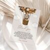 Bear and Brown Balloons Thank You Card, First Birthday, Boy Birthday, Printable File, Edit Yourself, SH88