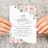 Blush Flowers Birthday Invitation, Girl Birthday, Any Birthday, Printable File, Edit Yourself, SH91
