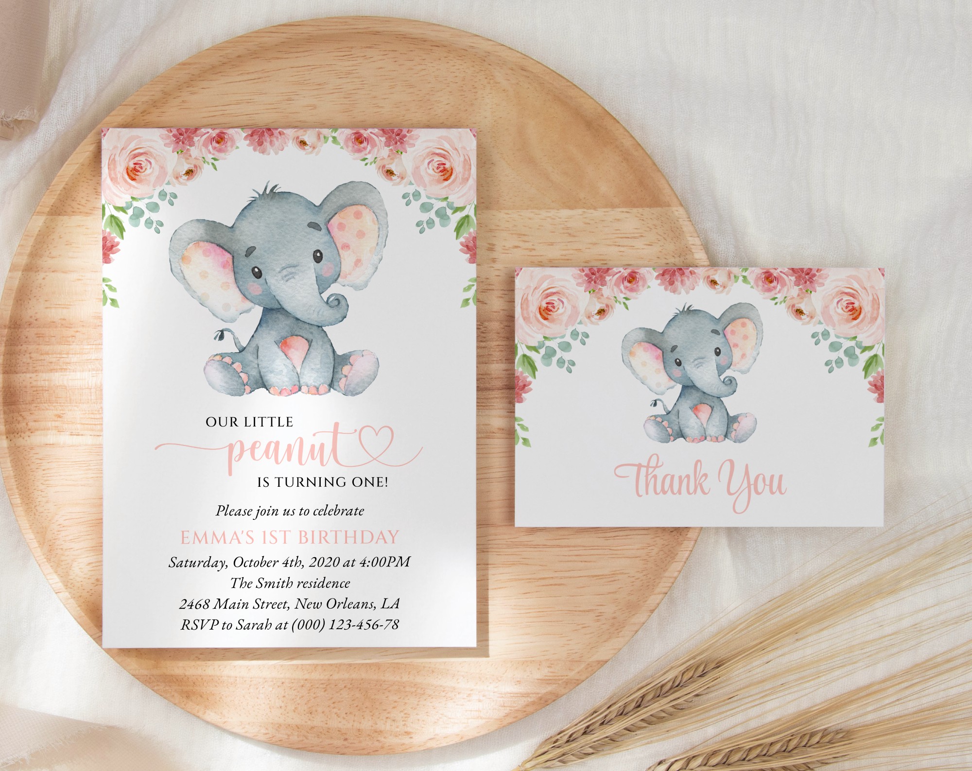 SH97 Little Elephant First Birthday Shop by Collection