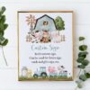 Farm Animals and Blue Barn Custom Sign, Printable File, Edit Yourself, SH102 SH113