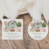 Farm Animals and Blue Barn Favor Tags, Gift Tags, Party Tags, Boy Baby Shower, Printable File, Edit Yourself, SH102