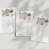 Farm Animals and Blue Barn Baby Shower Games, Set of 3 Games, Boy Baby Shower, Printable File, Edit Yourself, SH102