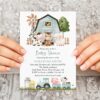 Farm Animals and Blue Barn Baby Shower Invitation, Boy Baby Shower, Printable File, Edit Yourself, SH102 Farm Animals and Blue Barn Baby Shower Invitation, Boy Baby Shower, Printable File, Edit Yourself, SH102