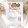 Farm Animals and Brown Barn Baby Shower Games, Set of 3 Games, Gender Neutral Baby Shower, Printable File, Edit Yourself, SH103 Farm Animals and Brown Barn Baby Shower Games, Set of 3 Games, Gender Neutral Baby Shower, Printable File, Edit Yourself, SH103