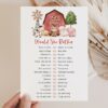 Farm Animals and Red Barn Baby Shower Games, Set of 3 Games, Girl Baby Shower, Printable File, Edit Yourself, SH104