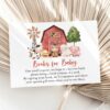 Farm Animals and Red Barn Baby Shower Invitation Suite, Girl Baby Shower, Printable File, Edit Yourself, SH104 Farm Animals and Red Barn Baby Shower Invitation Suite, Girl Baby Shower, Printable File, Edit Yourself, SH104