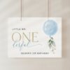 Blue Balloon Welcome Sign, Birthday Sign, First Birthday, Boy Birthday, Printable File, Edit Yourself, SH105