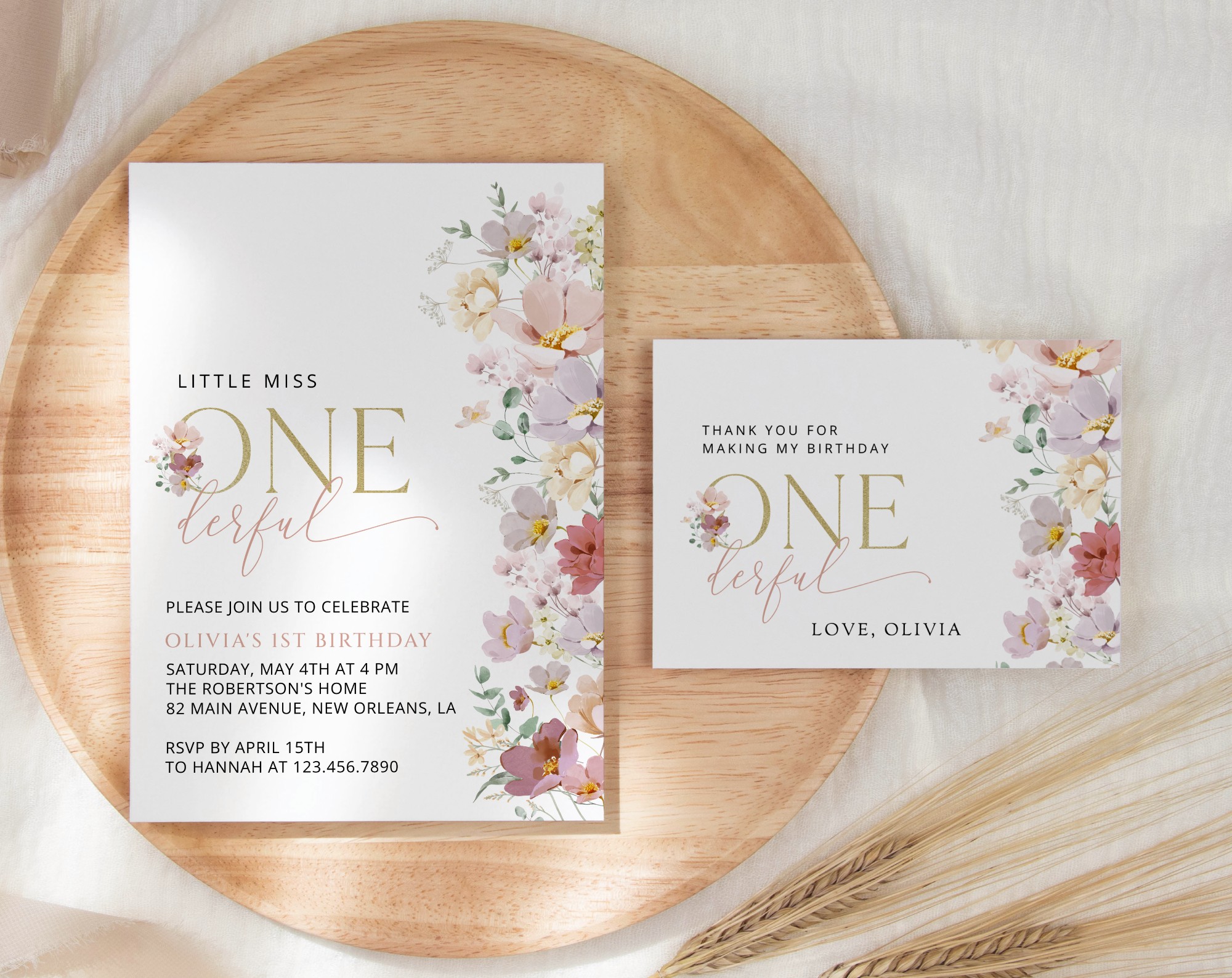 SH107 Colorful Flowers First Birthday Shop by Collection