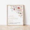 Colorful Flowers Custom Sign, Birthday Sign, First Birthday, Girl Birthday, Printable File, Edit Yourself, SH107