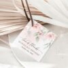Blush Pink Flowers Favor Tags, Gift Tags, Girl Birthday, Printable File, Edit Yourself, SH109 Blush Pink Flowers Favor Tags, Gift Tags, Girl Birthday, Printable File, Edit Yourself, SH109