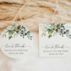 Eucalyptus Leaves Favor Tags, Gift Tags, Any Birthday, Printable File, Edit Yourself, SH110
