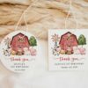 Farm Animals and Red Barn Favor Tags, First Birthday, Girl Birthday, Printable File, Edit Yourself, SH115 Farm Animals and Red Barn Favor Tags, First Birthday, Girl Birthday, Printable File, Edit Yourself, SH115