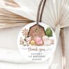 Farm Animals and Brown Barn Favor Tags, First Birthday, Gender Neutral, Printable File, Edit Yourself, SH116