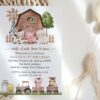 Farm Animals and Brown Barn First Birthday Invitation, Birthday Stationery, Gender Neutral, Printable File, Edit Yourself, SH116