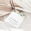 Cream White Flowers Favor Tags, Gift Tags, Girl Birthday, Printable File, Edit Yourself, SH117 Cream White Flowers Favor Tags, Gift Tags, Girl Birthday, Printable File, Edit Yourself, SH117