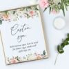 Pink, Orange and White Flowers Custom Sign, Printable File, Edit Yourself, SH118 SH134 Pink, Orange and White Flowers Custom Sign, Printable File, Edit Yourself, SH118 SH134