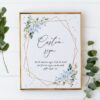 Blue Flowers and Gold Confetti Custom Sign, Printable File, Edit Yourself, SH123 SH136 Blue Flowers and Gold Confetti Custom Sign, Printable File, Edit Yourself, SH123 SH136