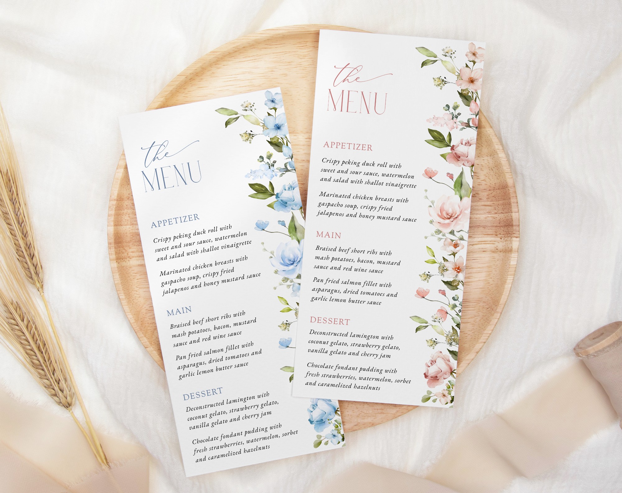 Bridal Shower - Menus