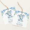 Baby Elephant Favor Tags, Gift Tags, Party Tags, Boy Baby Shower, Printable File, Edit Yourself, SH08 Baby Elephant Favor Tags, Gift Tags, Party Tags, Boy Baby Shower, Printable File, Edit Yourself, SH08