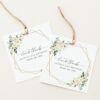 White Flowers Favor Tags, Gift Tags, Girl Birthday, Printable File, Edit Yourself, SH120 White Flowers Favor Tags, Gift Tags, Girl Birthday, Printable File, Edit Yourself, SH120