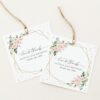 Pink Flowers and Gold Confetti Favor Tags, Gift Tags, Girl Birthday, Printable File, Edit Yourself, SH122 Pink Flowers and Gold Confetti Favor Tags, Gift Tags, Girl Birthday, Printable File, Edit Yourself, SH122