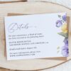 Purple and Yellow Flowers Wedding Invitation Suite, Wedding Stationery, Printable File, Edit Yourself, SH130