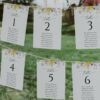 Purple and Yellow Flowers Seating Cards, Wedding Stationery, Printable File, Edit Yourself, SH130