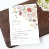 Colorful Flowers Wedding Invitation, Wedding Stationery, Printable File, Edit Yourself, SH131