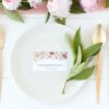 Colorful Flowers Place Card, Wedding Stationery, Printable File, Edit Yourself, SH131 Colorful Flowers Place Card, Wedding Stationery, Printable File, Edit Yourself, SH131