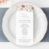 Colorful Flowers Wedding Program, Wedding Stationery, Printable File, Edit Yourself, SH131