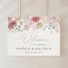 Colorful Flowers Welcome Sign, Wedding Sign, Printable File, Edit Yourself, SH131 Colorful Flowers Welcome Sign, Wedding Sign, Printable File, Edit Yourself, SH131
