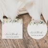 Cream White Flowers Favor Tags, Wedding Gift Tags, Printable File, Edit Yourself, SH133 Cream White Flowers Favor Tags, Wedding Gift Tags, Printable File, Edit Yourself, SH133