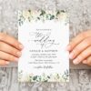 Cream White Flowers Wedding Invitation, Wedding Stationery, Printable File, Edit Yourself, SH133