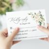 Cream White Flowers Wedding Invitation Suite, Wedding Stationery, Printable File, Edit Yourself, SH133 Cream White Flowers Wedding Invitation Suite, Wedding Stationery, Printable File, Edit Yourself, SH133