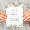 Cream White Flowers Save the Date, Wedding Stationery, Printable File, Edit Yourself, SH133