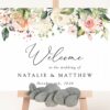 Pink, Orange and White Flowers Welcome Sign, Wedding Sign, Printable File, Edit Yourself, SH134 Pink, Orange and White Flowers Welcome Sign, Wedding Sign, Printable File, Edit Yourself, SH134