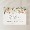 Pink, Orange and White Flowers Welcome Sign, Wedding Sign, Printable File, Edit Yourself, SH134 Pink, Orange and White Flowers Welcome Sign, Wedding Sign, Printable File, Edit Yourself, SH134