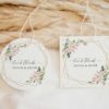 Pink Flowers and Gold Confetti Favor Tags, Wedding Gift Tags, Printable File, Edit Yourself, SH135 Pink Flowers and Gold Confetti Favor Tags, Wedding Gift Tags, Printable File, Edit Yourself, SH135