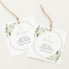 White Flowers First Holy Communion Favor Tags, Gift Tags, Printable File, Edit Yourself, SH139