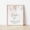 Blush Pink Flowers Custom Sign, Baptism, First Holy Communion, Printable File, Edit Yourself, SH142 SH143