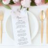 Blush Pink Flowers Menu, Baptism, First Holy Communion, Printable File, Edit Yourself, SH142 SH143 Blush Pink Flowers Menu, Baptism, First Holy Communion, Printable File, Edit Yourself, SH142 SH143