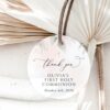 Blush Pink Flowers First Holy Communion Favor Tags, Printable File, Edit Yourself, SH143 Blush Pink Flowers First Holy Communion Favor Tags, Printable File, Edit Yourself, SH143
