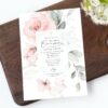 Blush Pink Flowers First Holy Communion Invite, Printable File, Edit Yourself, SH143 Blush Pink Flowers First Holy Communion Invite, Printable File, Edit Yourself, SH143