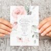 Blush Pink Flowers First Holy Communion Invite, Printable File, Edit Yourself, SH143 Blush Pink Flowers First Holy Communion Invite, Printable File, Edit Yourself, SH143
