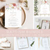 Colorful Flowers Baptism Mini Bundle, Printable File, Edit Yourself, SH144 Colorful Flowers Baptism Mini Bundle, Printable File, Edit Yourself, SH144