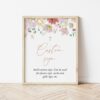 Colorful Flowers Custom Sign, Baptism, First Holy Communion, Printable File, Edit Yourself, SH144 SH145