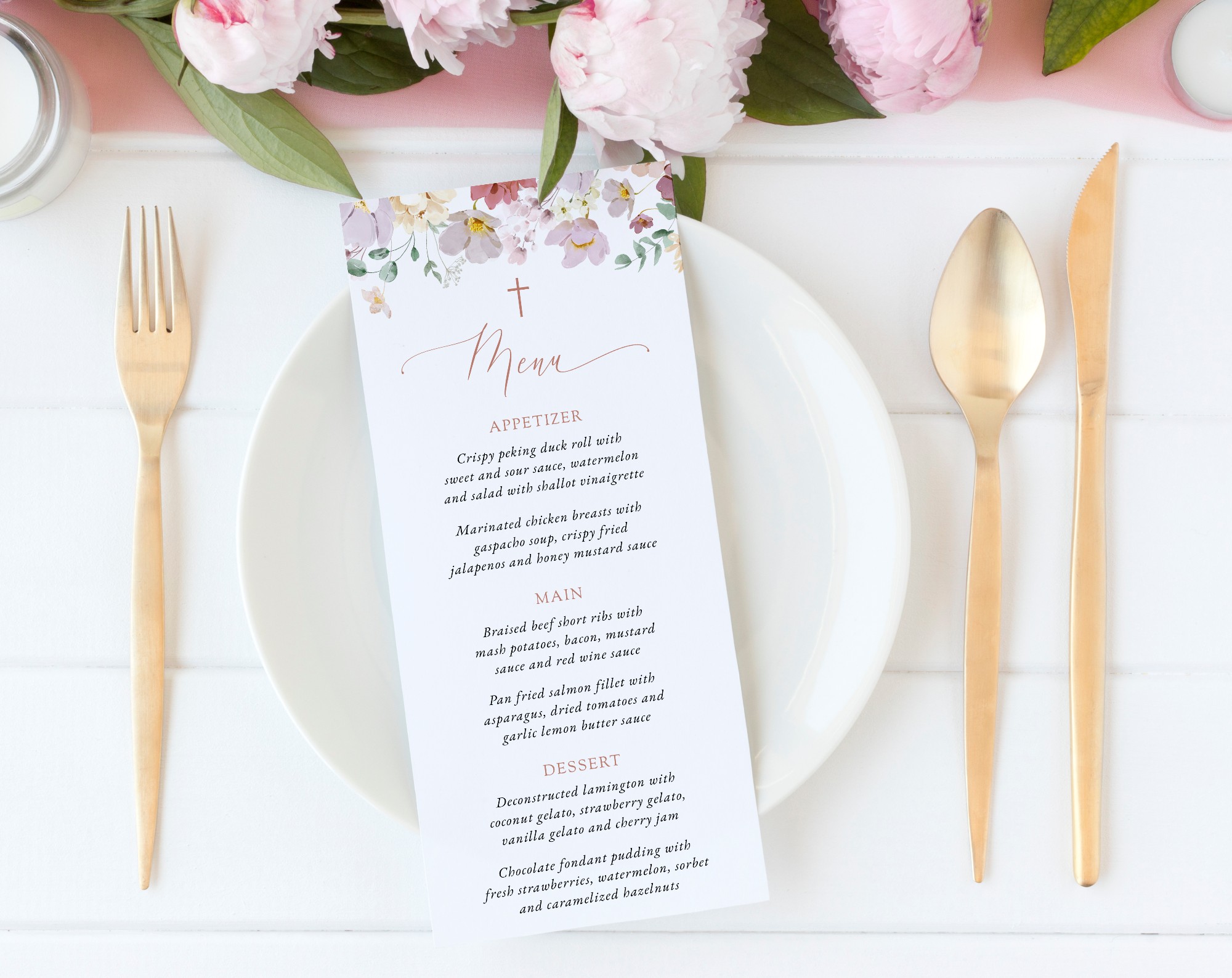 Colorful Flowers Menu, Baptism, First Holy Communion, Printable File, Edit Yourself, SH144 SH145 Colorful Flowers Menu, Baptism, First Holy Communion, Printable File, Edit Yourself, SH144 SH145